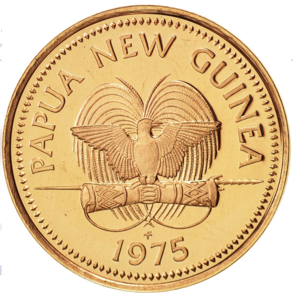 Xu 1 cent con Bướm của Papua New Guinea