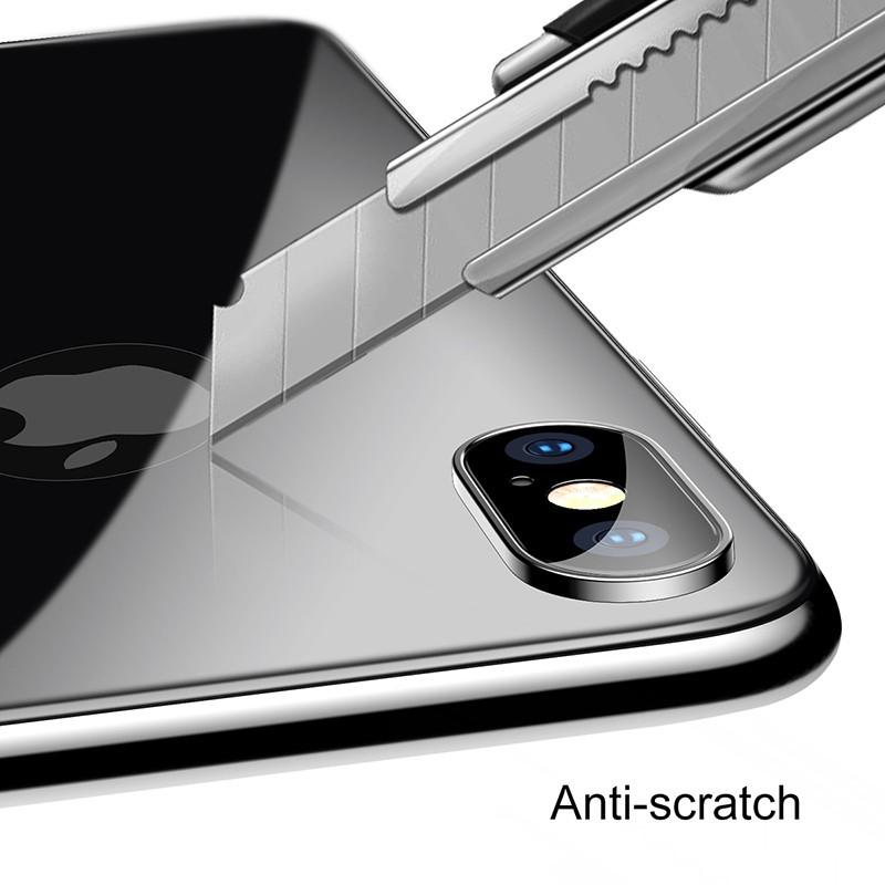 Kính cường lực iphone X mặt sau kín màn 4D hàng chính hãng Baseus