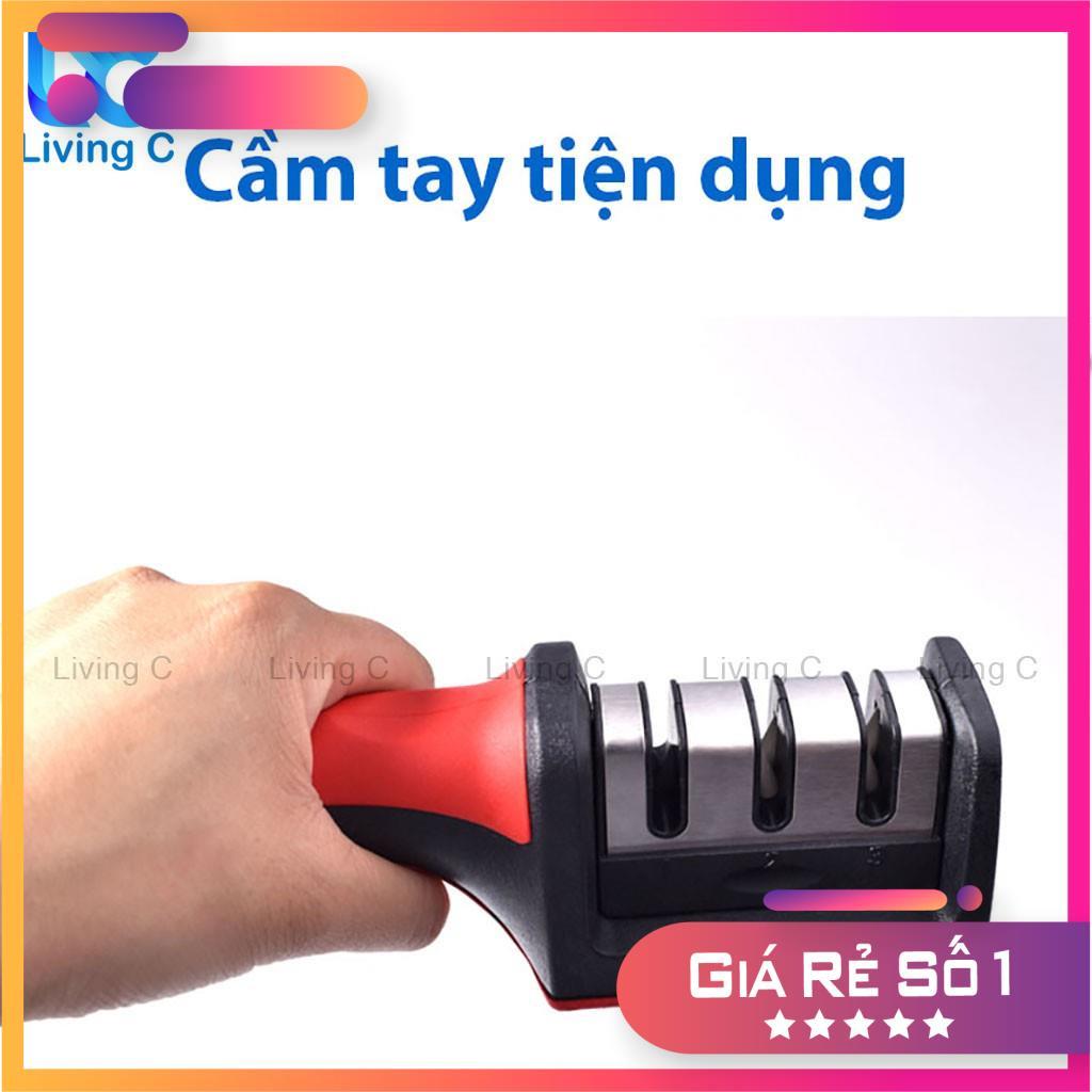 Dụng cụ mài dao kéo 3 cấp độ cầm tay Living C , mài dao nhanh bén siêu tiện lợi _M89