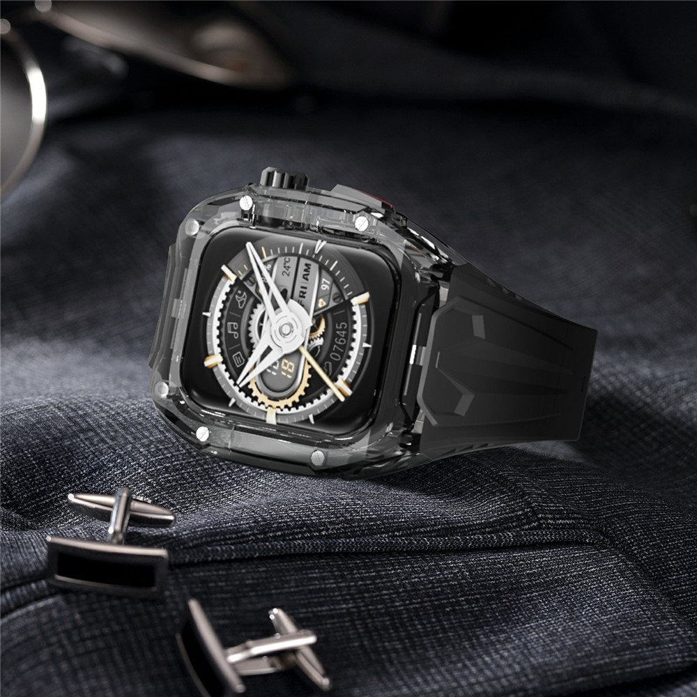 Ốp bảo vệ kiêm dây đeo Rugged Design cho Apple Watch Series 4,5,6,7,8,9,10,11 &amp; Apple Watch Ultra 1,2,3 - Hàng Chính Hãng