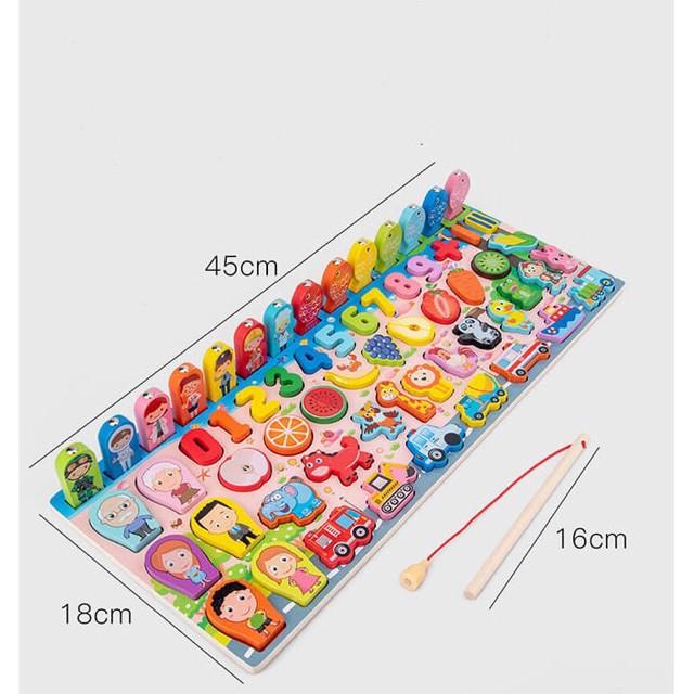 Sét 3 món đồ chơi bằng gỗ cho bé phát triển trí thông minh