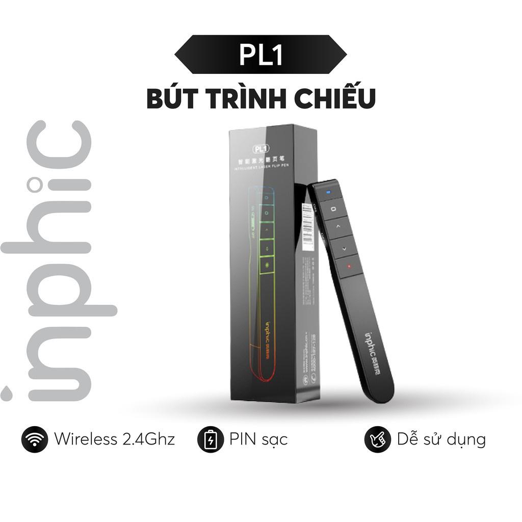 Bút trình chiếu thuyết trình Inphic PL1 USB không dây 2.4GHz Điều khiển từ xa - Hàng Nhập Khẩu