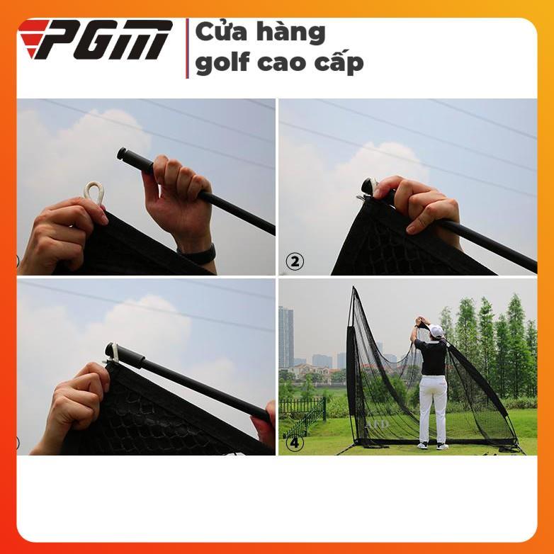 COMBO LƯỚI TẬP SWING GOLF LSW250 + THẢM TẬP 1.2x1.2 - NEW GOLF SWING TRAINER PRACTICE NET DOUBLE TARGET LSW250