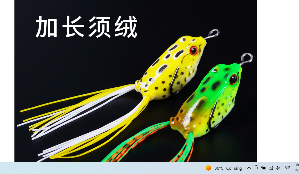 Mồi nhái nhãy chuyên lure lóc, trê,...