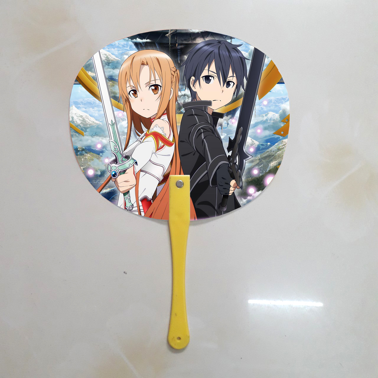 Qụat cầm tay in ảnh 2 mặt khác nhau Sword Art Online