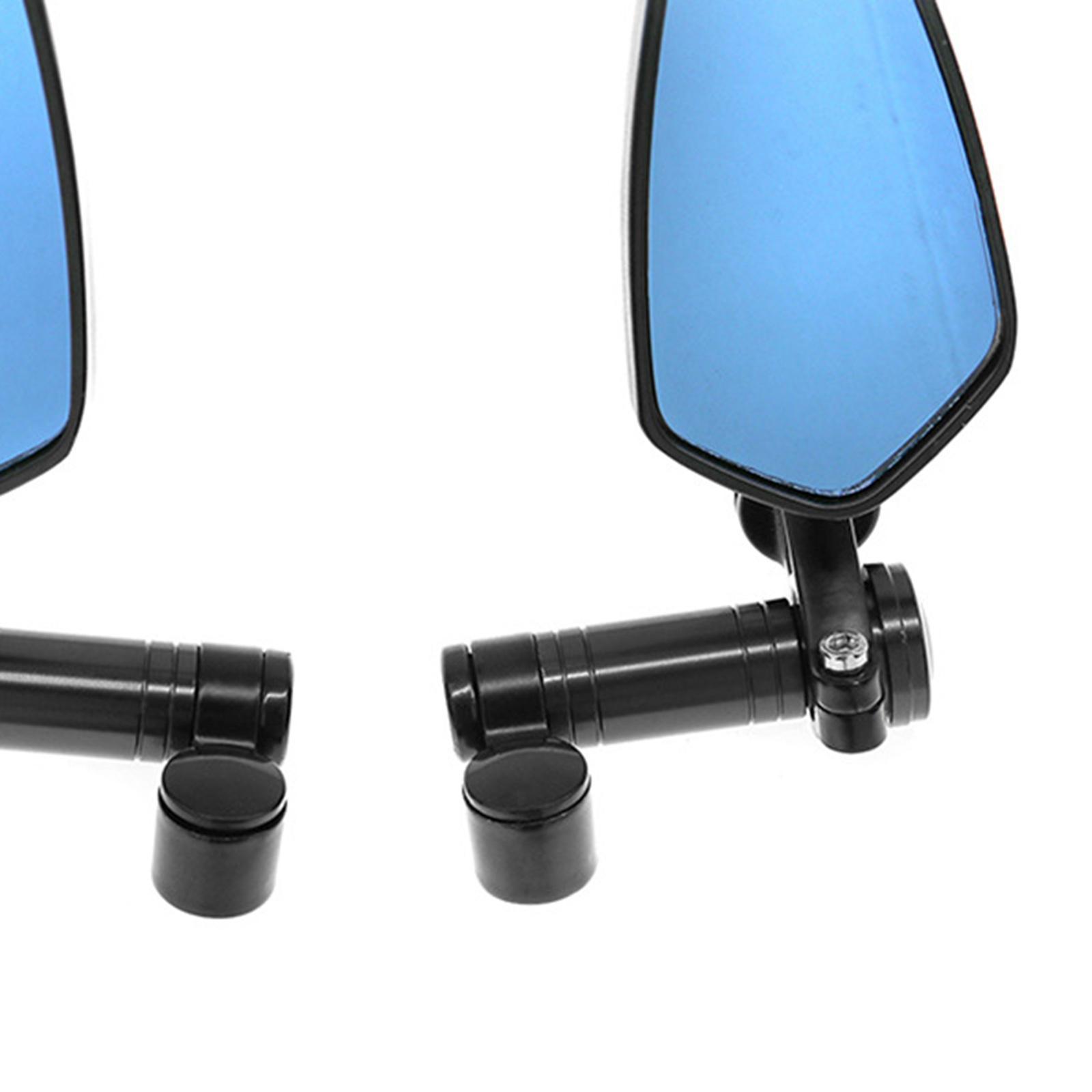 2Pcs Motorcycle Rearview Side Mirrors Rear View Mirrors Fits for Most Motorbikes Scooters