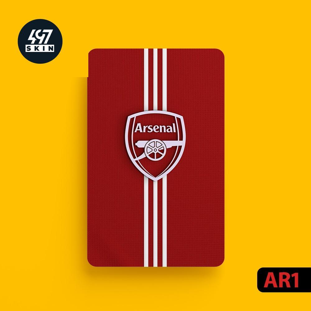 Skin Card Arsenal - Miếng Dán ATM, Thẻ Xe, Thẻ Từ, Thẻ Chung Cư - Chất Liệu Chống Xước - Chống Nước