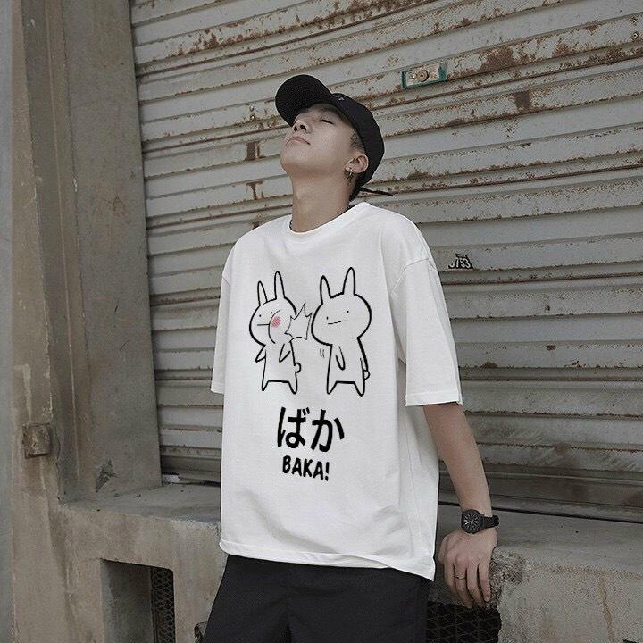 Áo thun tay ngắn in nhiệt nam nữ chất cotton mềm mịn thoáng mát freesize từ Thời trang sỉ lẻ Thiên Phúc