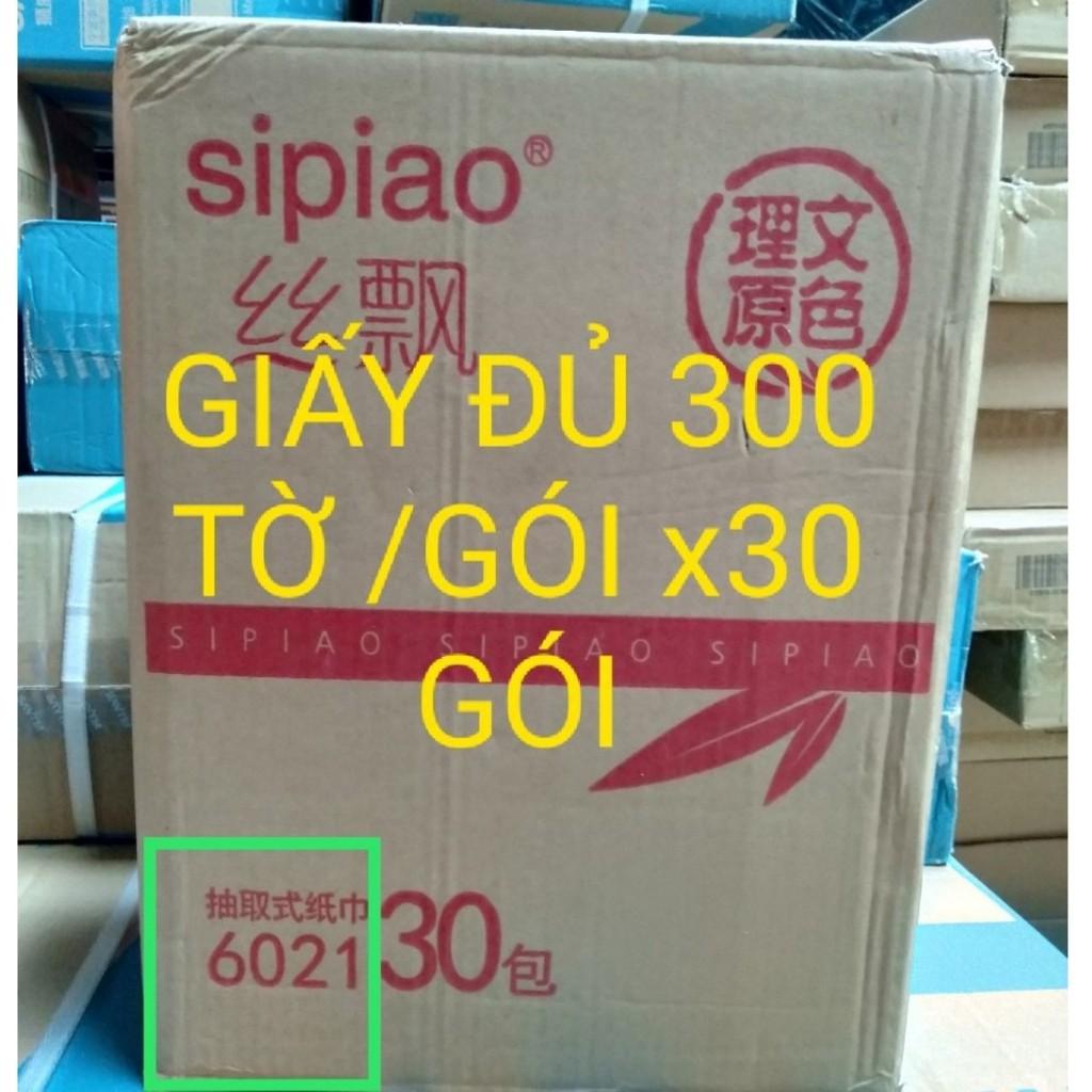 Giấy ăn gấu trúc Sipiao - Thùng 30 bịch - Hàng Chuẩn gói 300 tờ