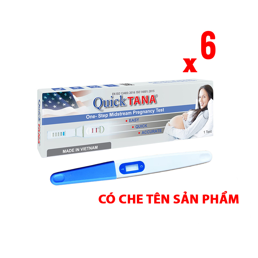 Bút thử thai Quicktana phát hiện thai sớm cho kết quả chính xác, nhanh và đảm bảo - Combo 6 bút