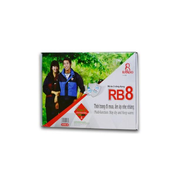 Áo Mưa RANDO 2 Lớp Chính Hãng Bộ Thời Trang Vải Dù Cao Cấp Dành Cho Đi Phượt Không Thấm Nước RB8 GIÁ SỈ