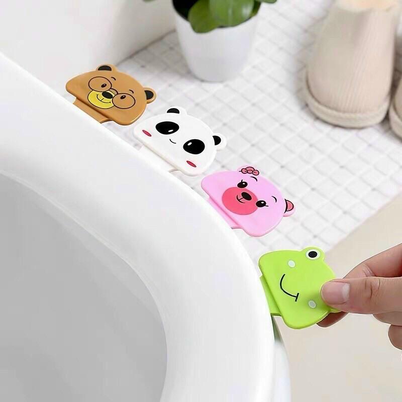 sét 5 miếng dán mở nắp bồn cầu hình cute