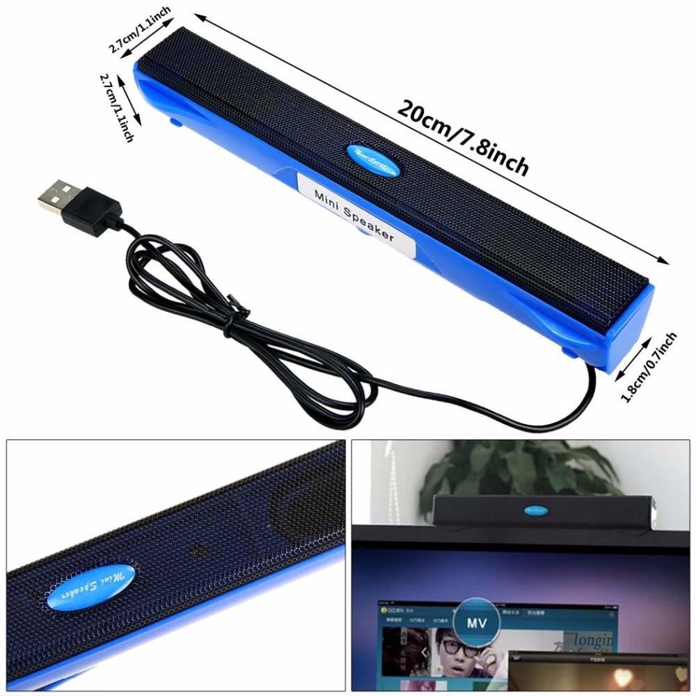 2018 Loa USB di động mini có dây Máy nghe nhạc Bộ khuếch đại Loa Hộp âm thanh nổi cho máy tính Máy tính để bàn Máy tính xách tay Máy tính xách tay Màu sắc: Đỏ