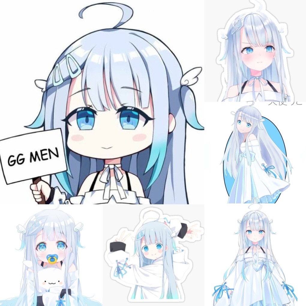 Ảnh dán Sticker Amatsuka uto 30-60 cái khác nhau/ tranh dán Hololive amatsuka uto