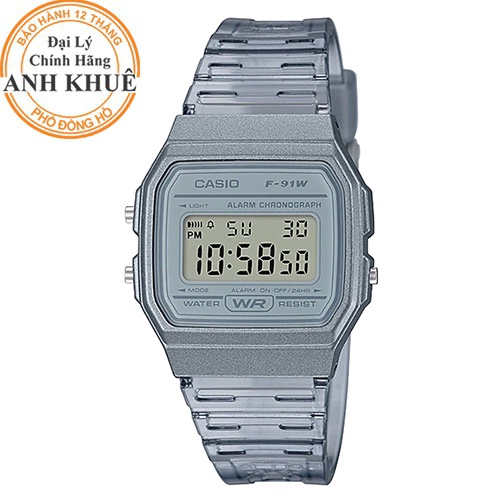 Đồng hồ unisex dây nhựa Casio F-91