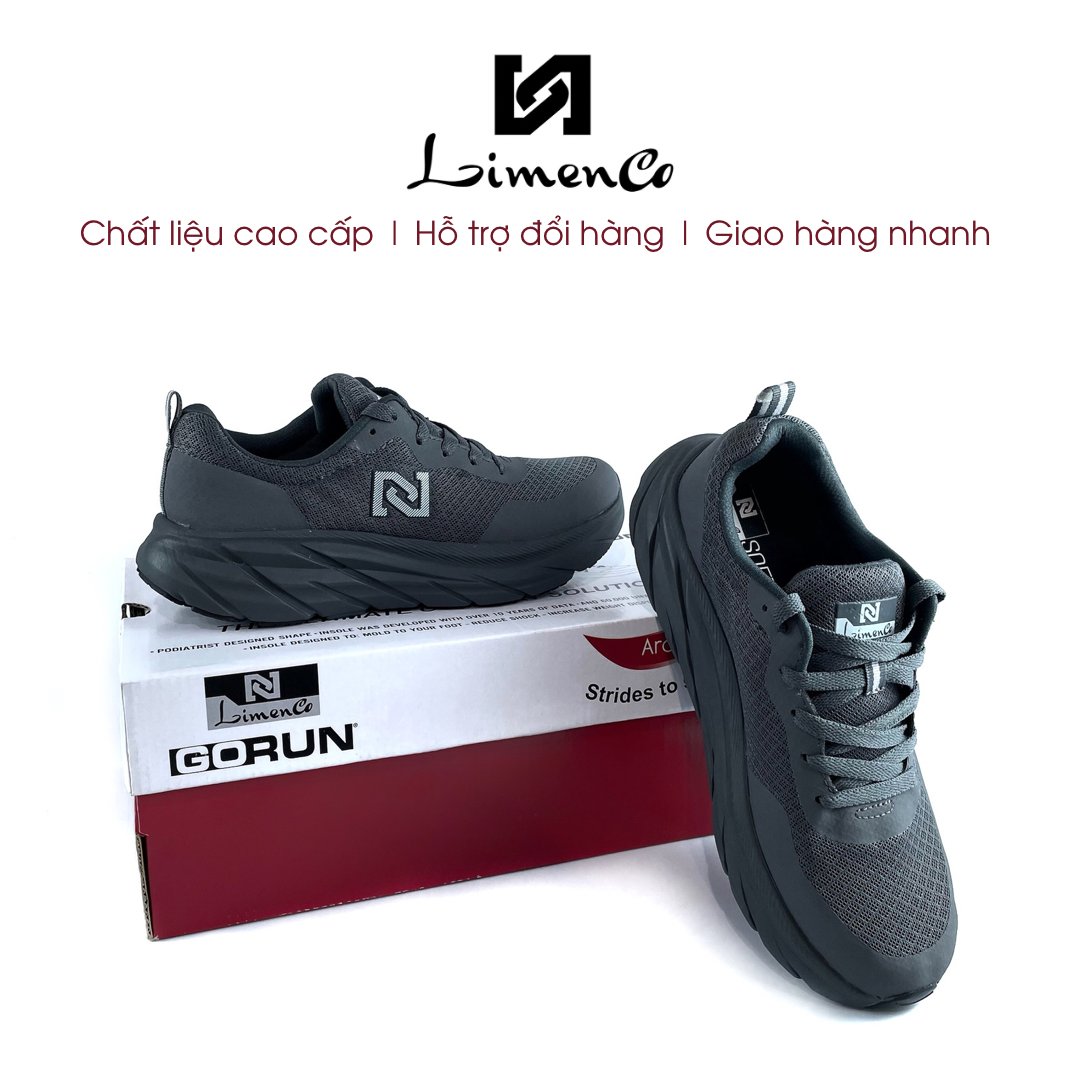 Giày Thể Thao Nam Limenco L6058 Màu Ghi, Đế Phylon Êm Nhẹ, Đi Chơi, Thể Thao - 40