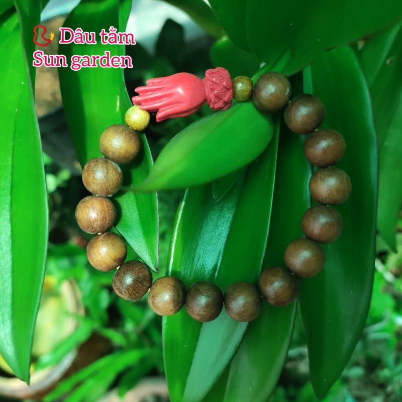 Vòng tay gỗ dâu tằm cho người lớn hạt 10mm Unisex