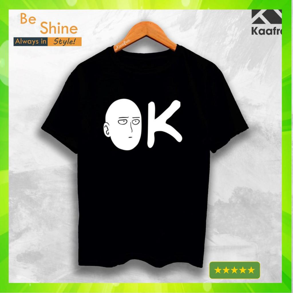 HOT Mẫu áo thun Saitama OK cực chất - Áo phông cotton cực chất