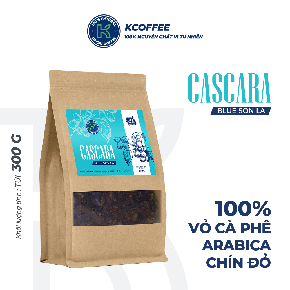 Trà Cascara Tea thương hiệu K-Coffee cao cấp 300g