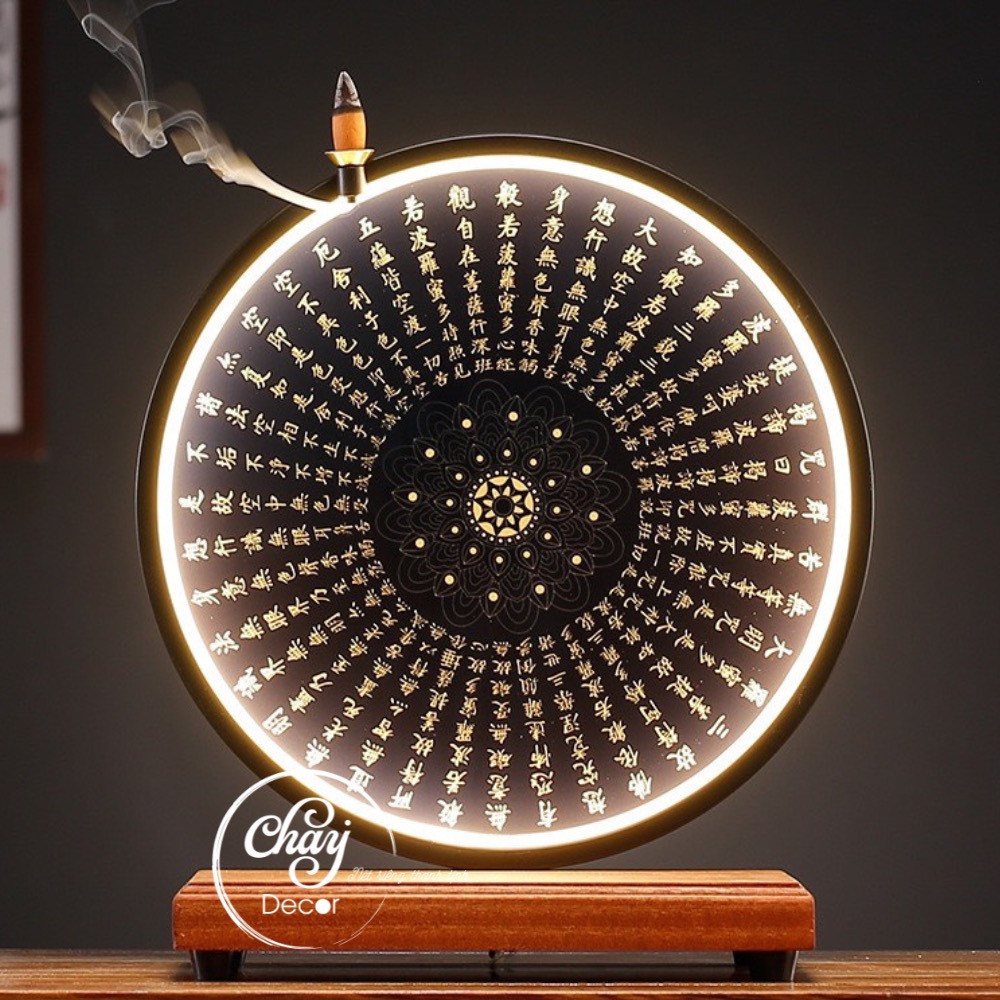 Đèn Led Hào Quang Có Tranh Dùng Để Trang Trí Tiểu Cảnh, Lũa, Tượng, Bon Sai Có Quà Tặng