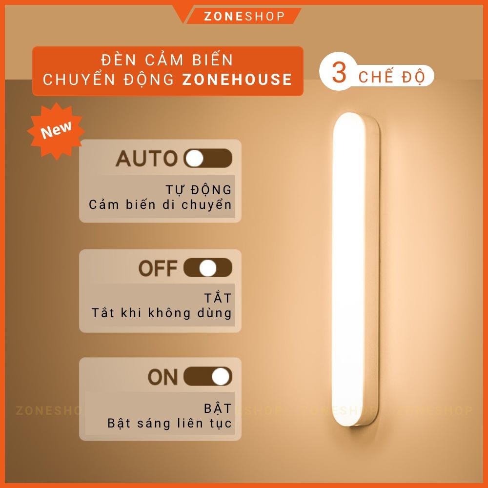 Đèn Led Cảm biến Chuyển Động Không Dây, Đèn cảm ứng Thông Minh Gắn tủ quần áo, tủ bếp, Cầu Thang