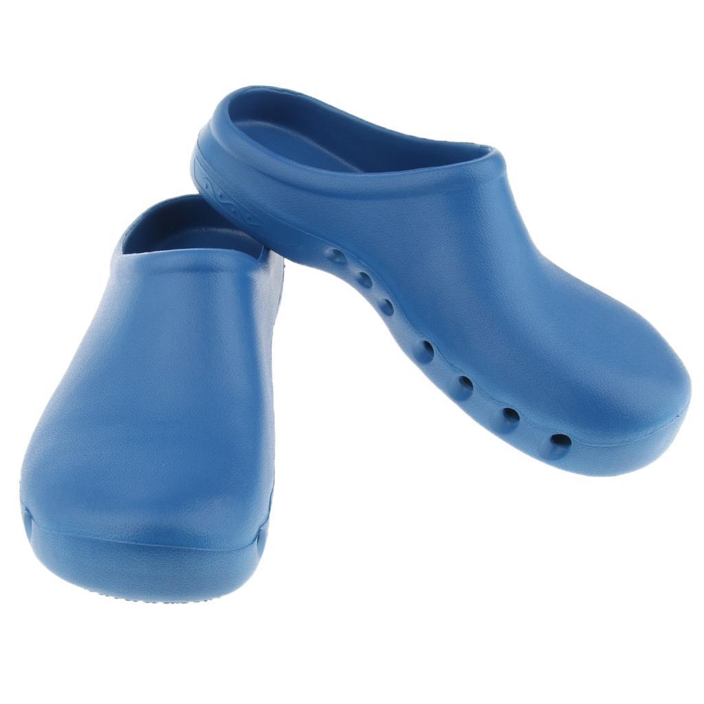 Unisex Adults Plain Beach Garden Hospital Catering Work Anti-Slip Clog Water Shoes Slipper Sandals