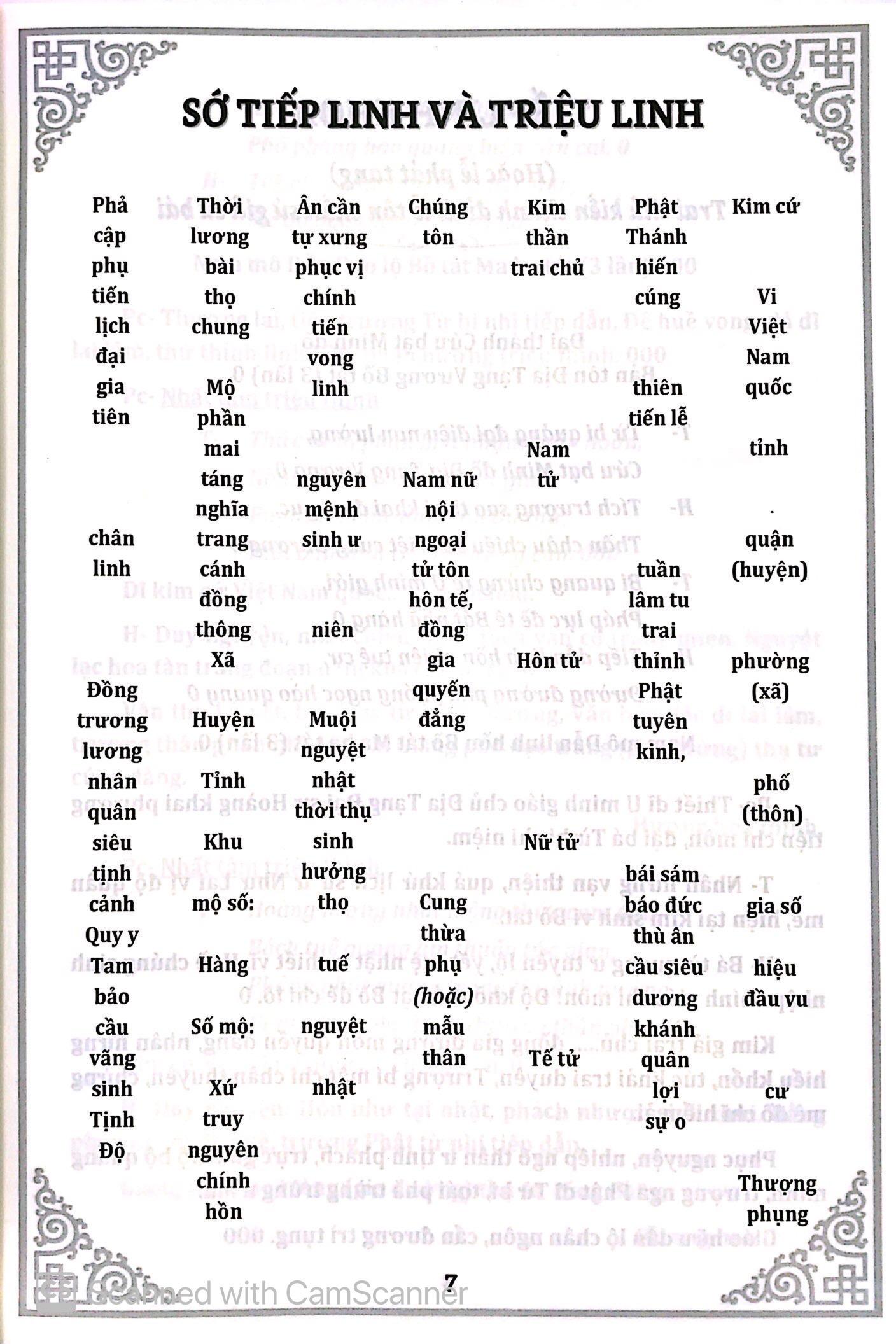 Phật Lịch 2562 - Khoa Cúng Thông Dụng