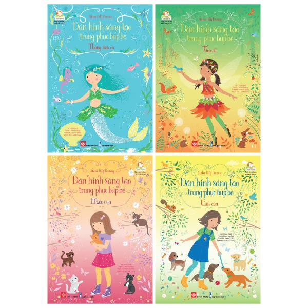 Bộ Sticker Dolly Dressing – Dán Hình Sáng Tạo Trang Phục Búp Bê – Bộ 1 Bộ 4 Tập