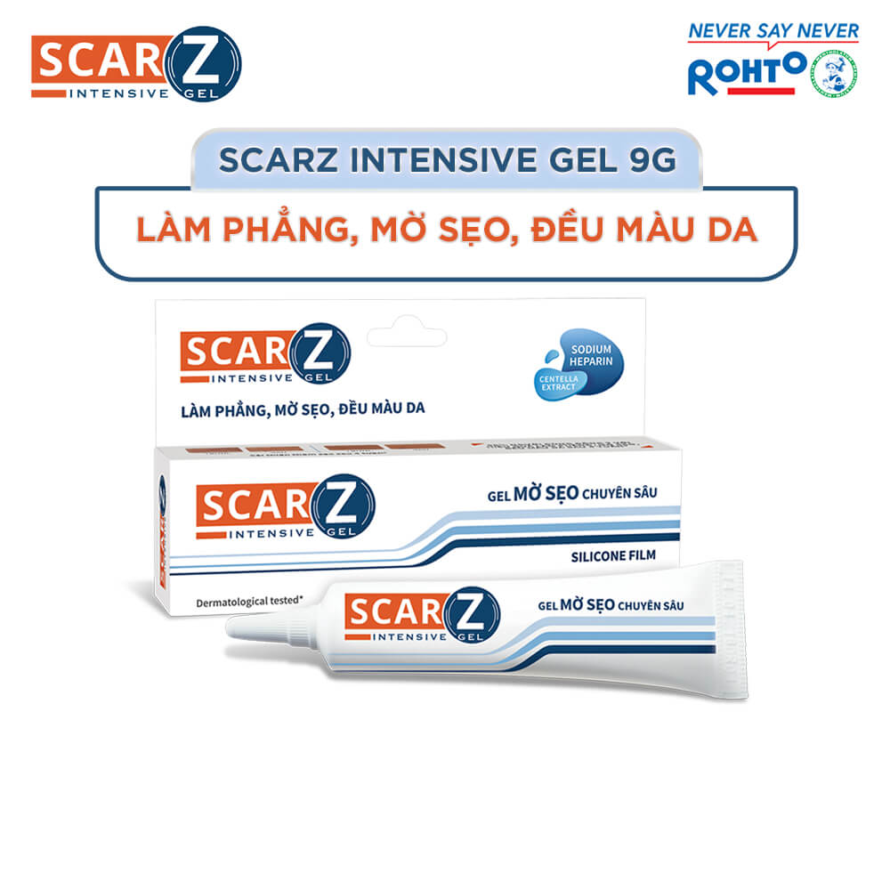 Gel mờ sẹo chuyên sâu Scarz Intensive Gel 9g