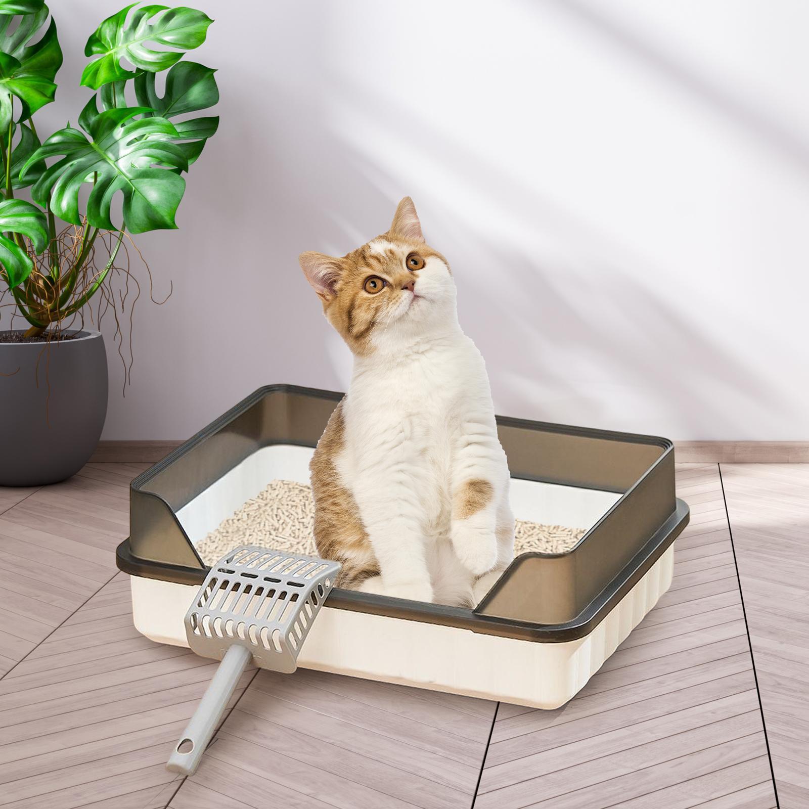 Pet Litter Tray Potty Toilet Cats Litter Box for Small Animals Small Medium Cats