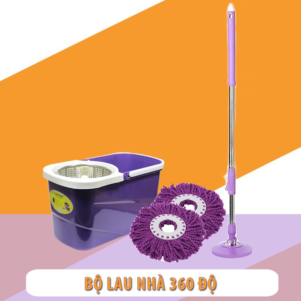 BỘ THÙNG LAU NHÀ TABI HOME KÈM CÂY LAU NHÀ XOAY 360 ĐỘ