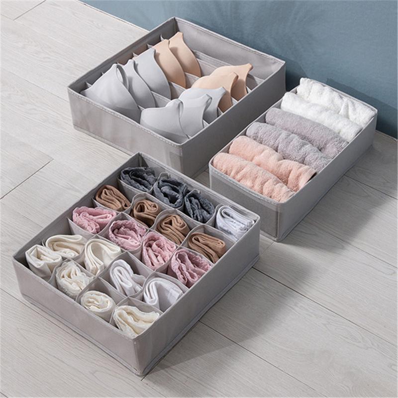 Set 3 Hộp Vải Đựng Đồ Lót / Vớ Tiện Dụng