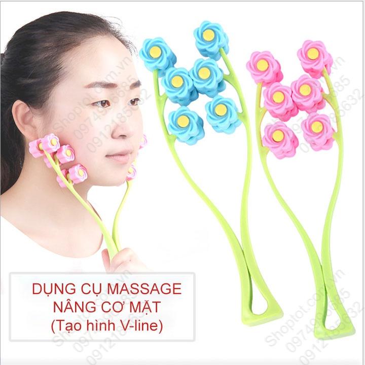 Dụng cụ massage mặt tạo hình cằm V-Line, massage tay, chân đa năng làm bằng nhựa PP dẻo và bền