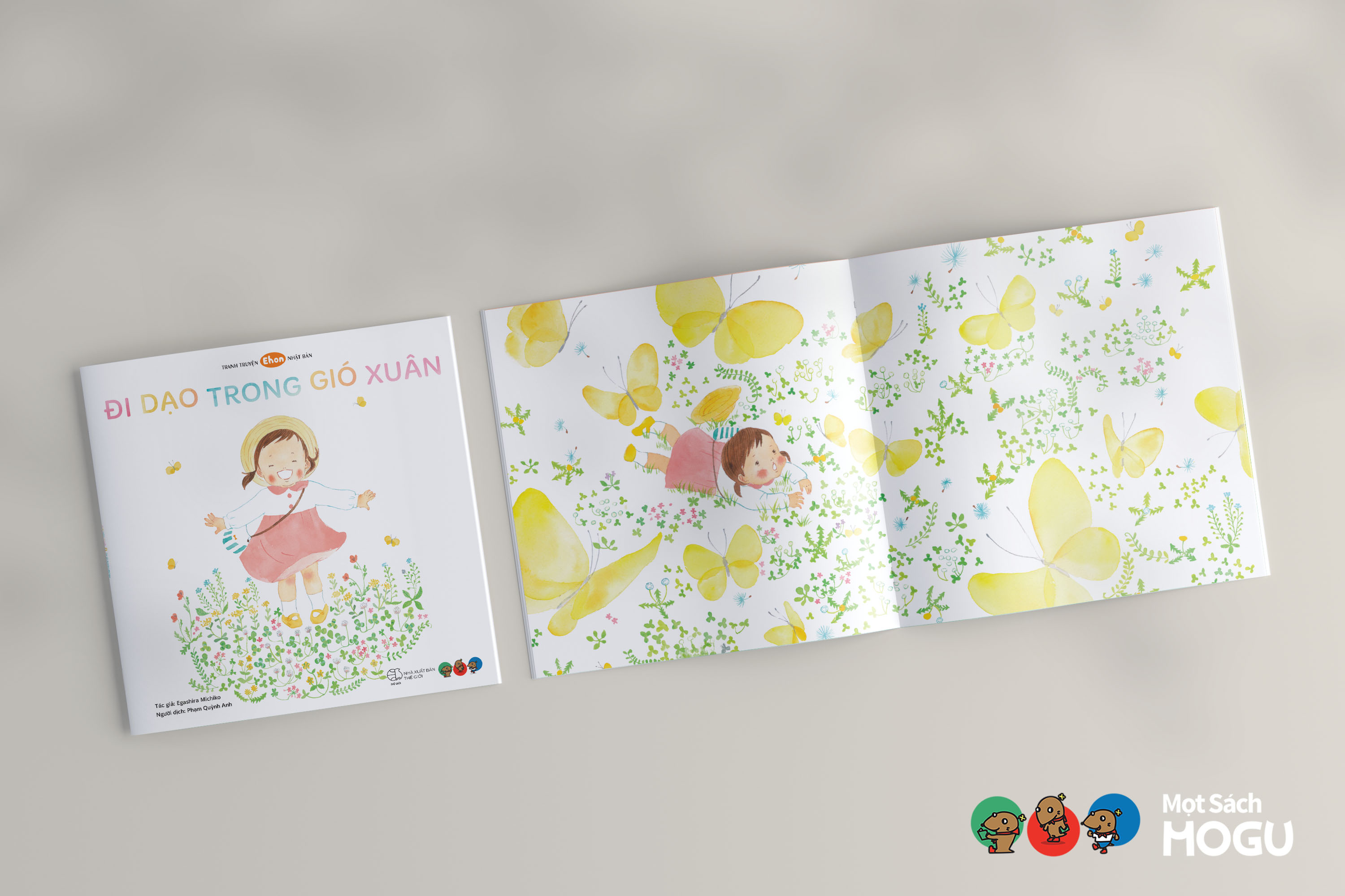 Truyện Ehon bé 1-2-3 tuổi - Đi dạo trong gió xuân