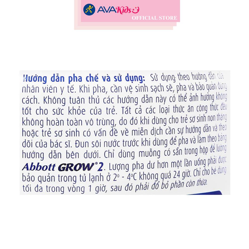 Sữa bột Abbott Grow số 2 hương vani 900g (6 - 12 tháng)