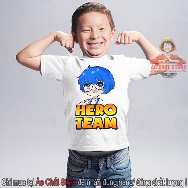 BST Áo Hero Team Đầy Đủ Nhân Vật Đẹp | Áo Thun Mini World Toàn Thành Viên Hero Team MC22