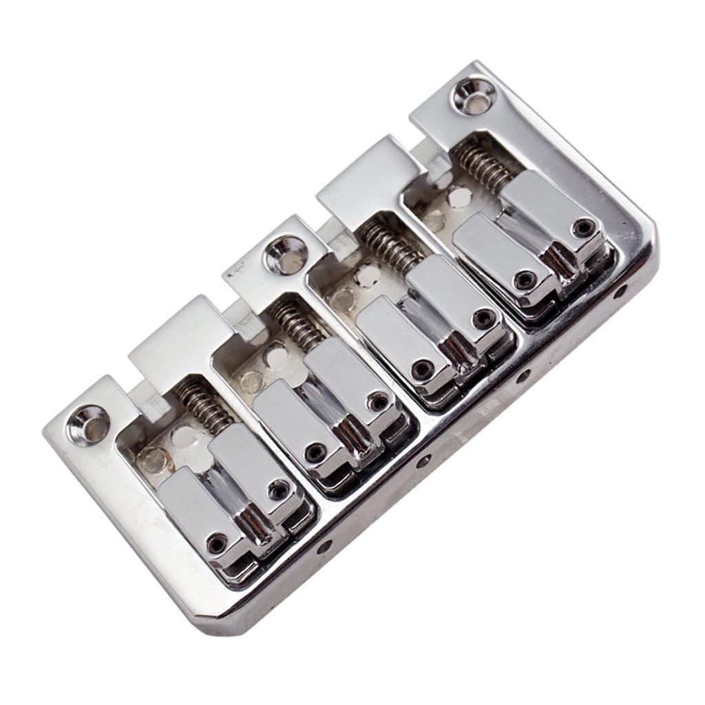 2x 4 String Bass Guitar Bridge with Wrench Screws Musical Parts