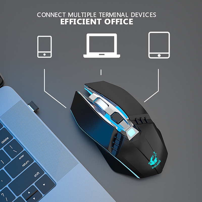 Chuột Không Dây X5 - Bluetooth 5.0 - Wireless 2.4ghz - Pin sạc - chống ồn - Hàng nhập khẩu