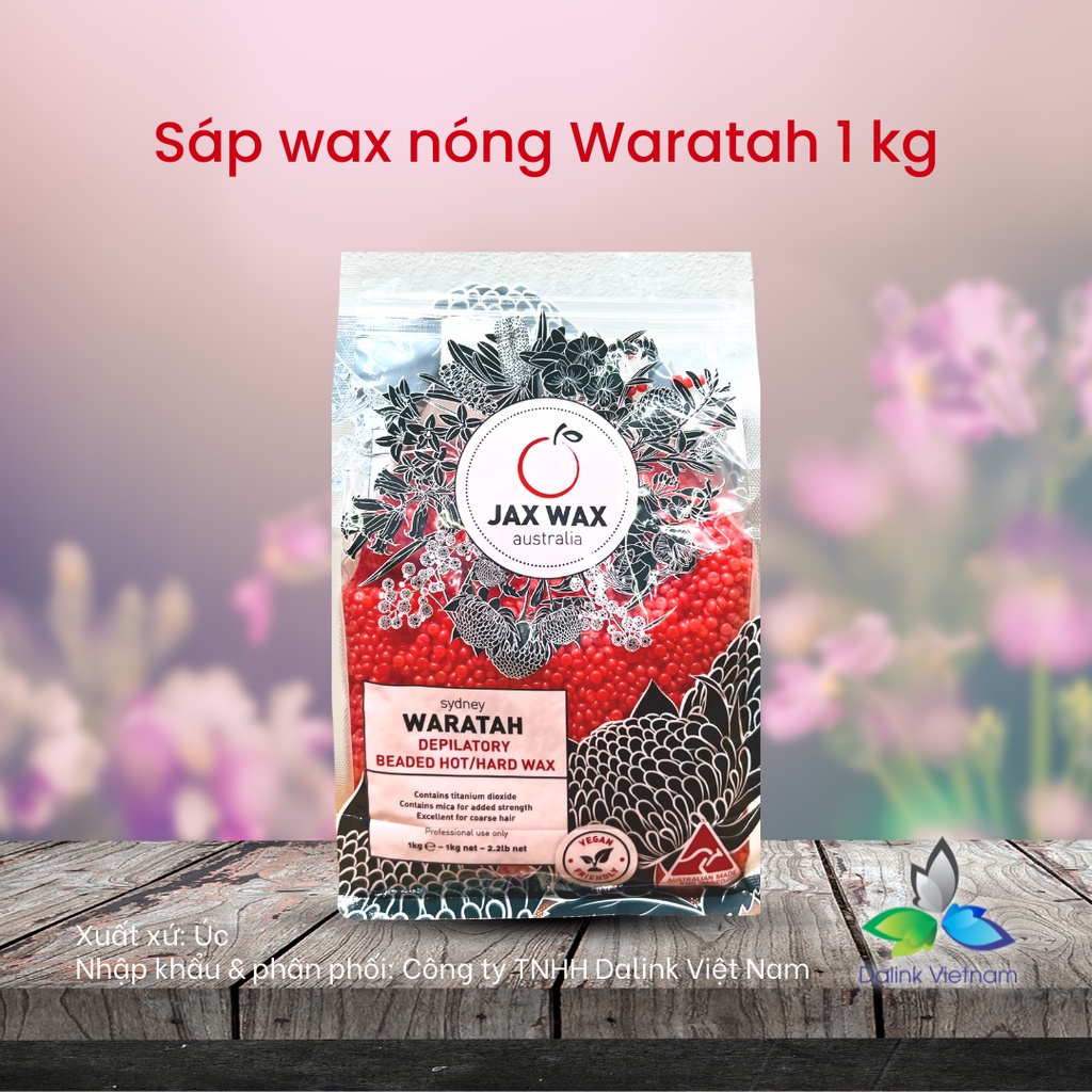 Sáp wax lông nóng Jax Wax Waratah dạng hạt 1kg