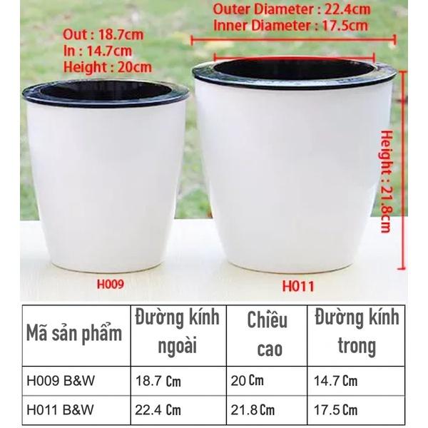Chậu trồng cây tự tưới Oliz H0