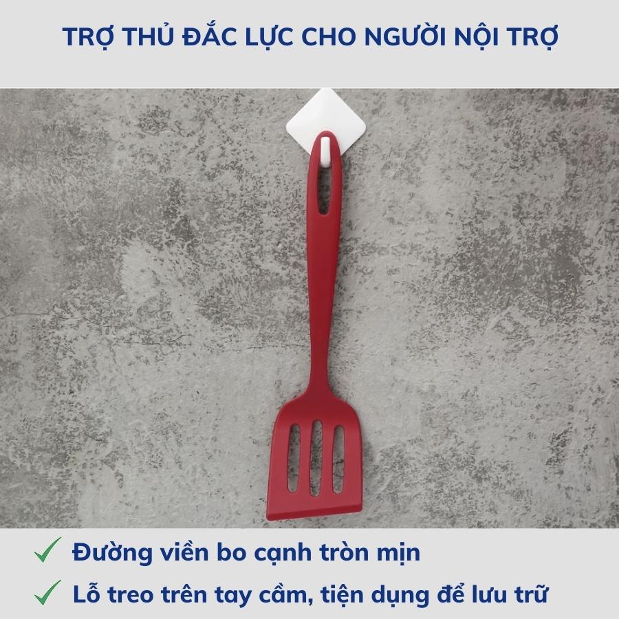 Combo 2 Dụng Cụ Nấu Ăn Gồm 1 Xẻng Lật 30cm và 1 Xẻng Xào Có Rãnh 30cm TRAMONTINA Chất Liệu Nhựa Chịu Nhiệt An Toàn Sản Xuất Tại BRAZIL - Hàng Chính Hãng