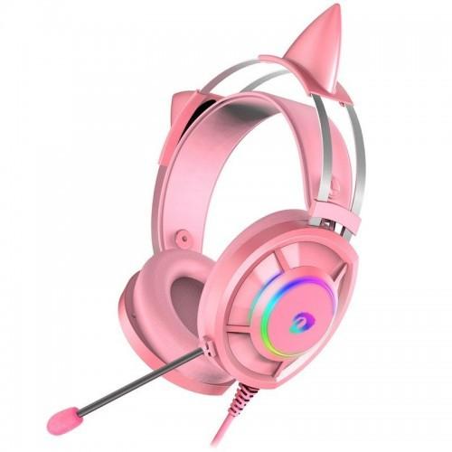 Tai nghe Gaming DAREU EH469 PINK RGB - Hàng Chính Hãng