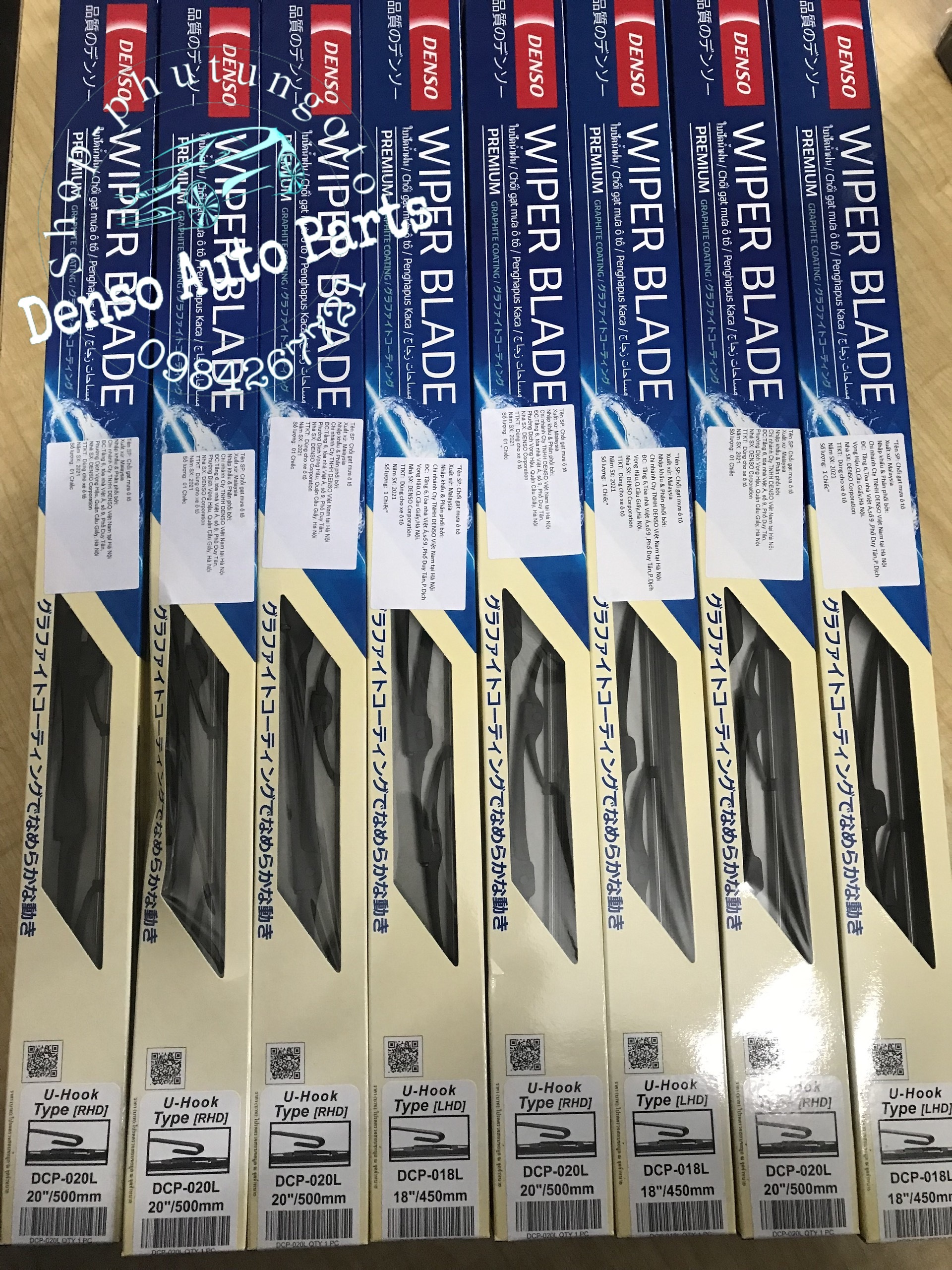 Gạt mưa Denso Wiper Blade Premium DCP chính hãng phù hợp với xe Toyota, Lexus ...
