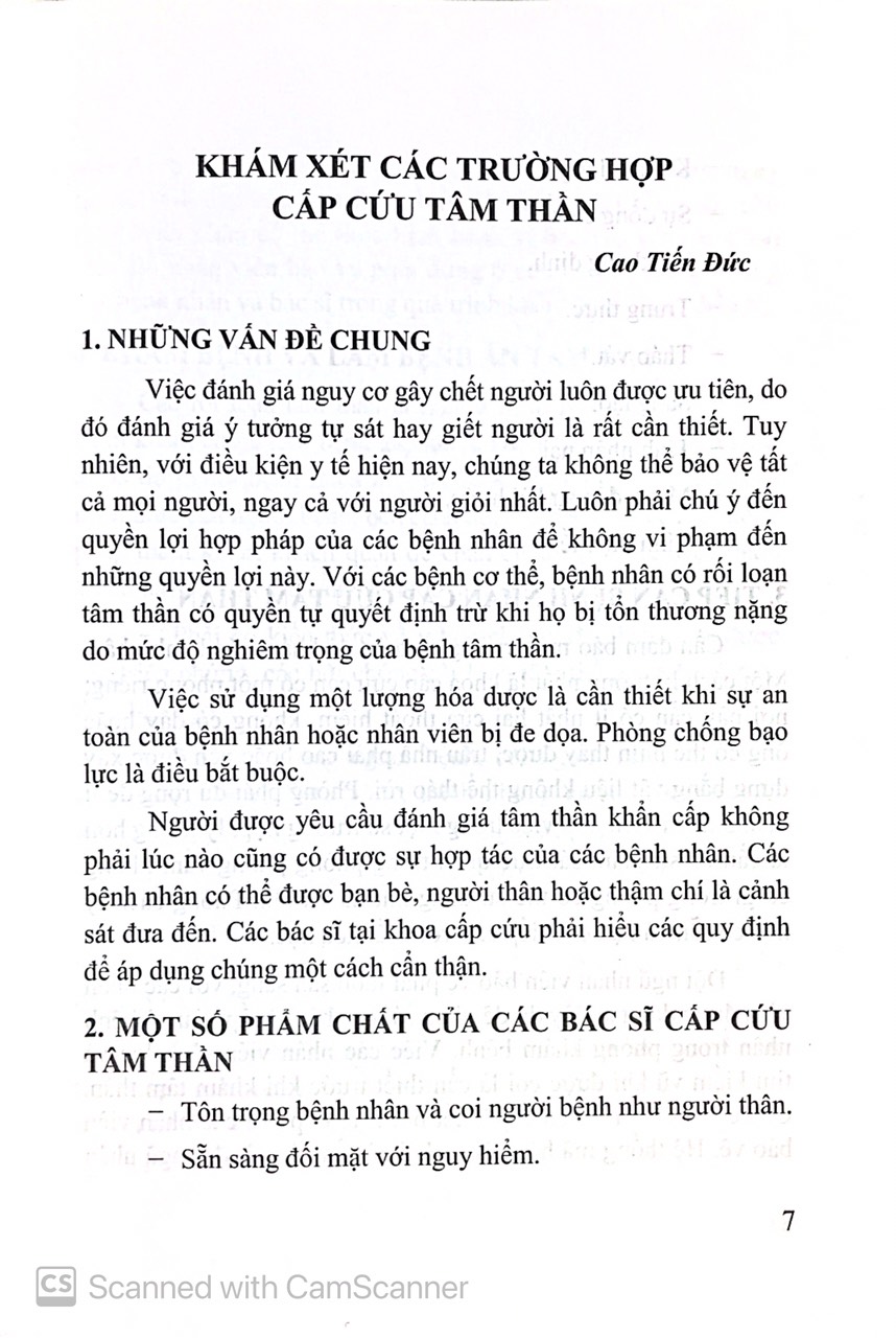 Benito - Sách - Các rối loạn tâm thần cấp cứu và ĐT - NXB Y học