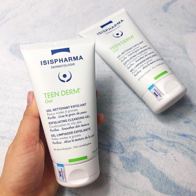 Sữa rửa mặt, giảm nhờn, ngừa mụn TEEN DERM GEL ISIS PHARMA