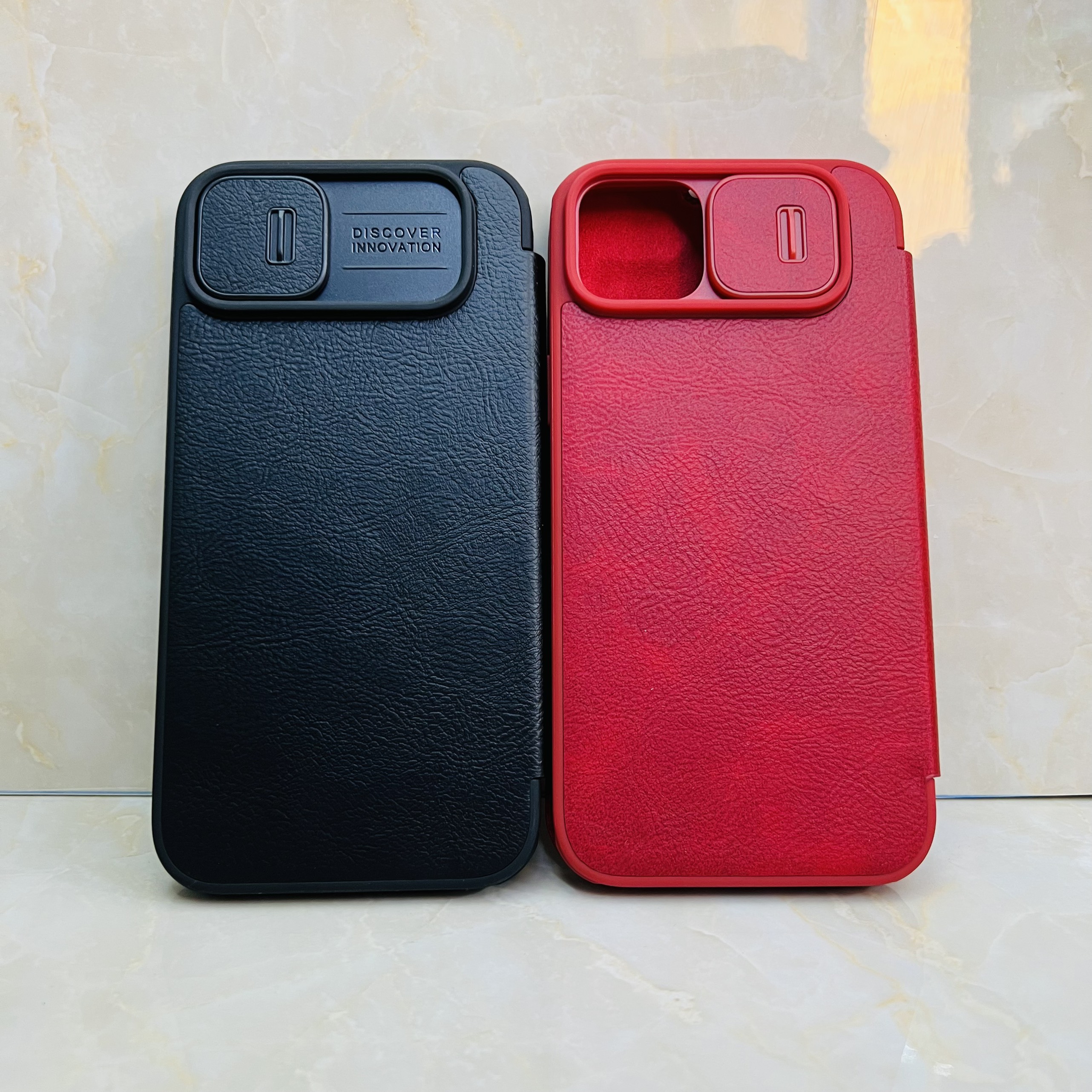 Bao da dành cho iPhone 14 Plus Nillkin Qin - Hàng chính hãng