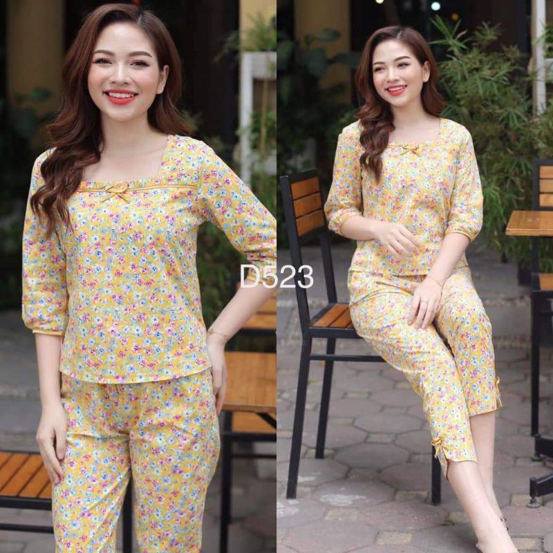 Đồ bộ mặc nhà, đồ ngủ cao cấp cổ vuông đủ size