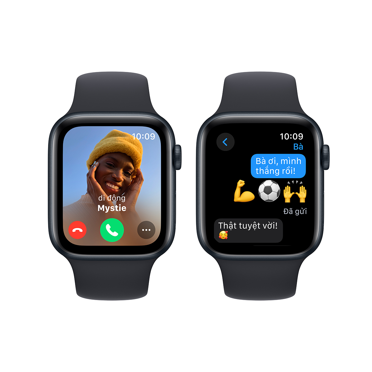 Apple Watch SE 2023 GPS Sport Band - Midnight - 44mm - MRE73SA/A - Size S/M