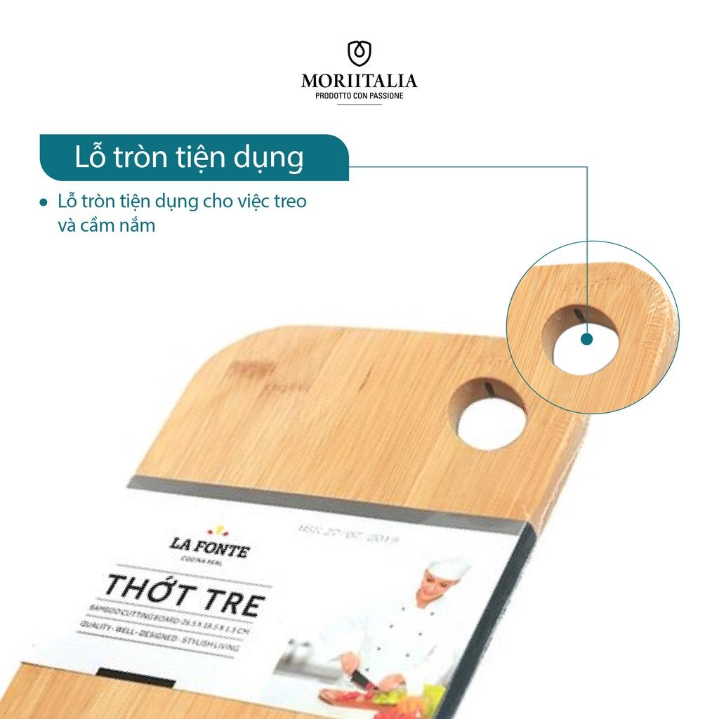 Thớt tre La Fonte tiện lợi bền đẹp kháng khuẩn tốt Moriitalia 180596