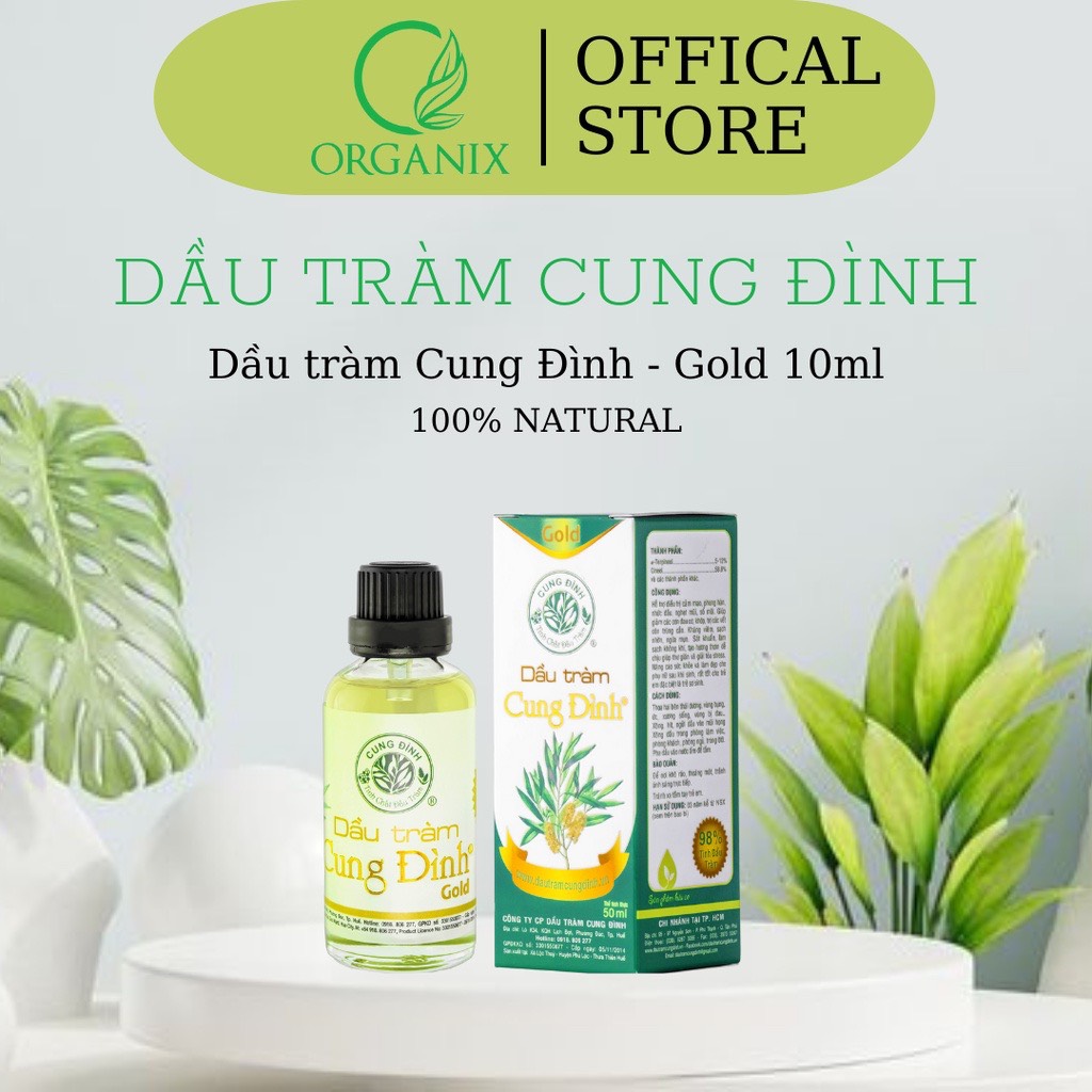 Dầu tràm Cung Đình Gold 10ml | Dầu tràm Huế chính hãng